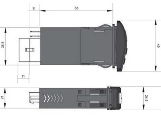 Interruptor Limpiaparabrisas DOGA 316 Dual