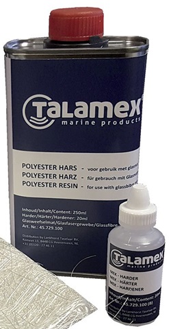 Kit Reparacion Fibra TALAMEX 250gr
