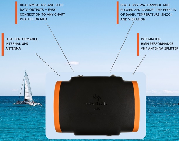 Transceptor AIS EM-TRAK B923