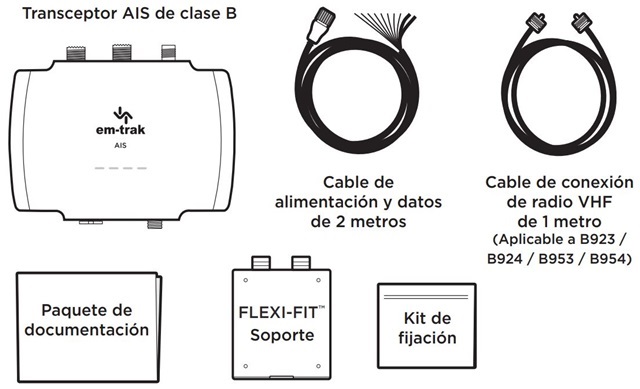 Transceptor AIS EM-TRAK B923