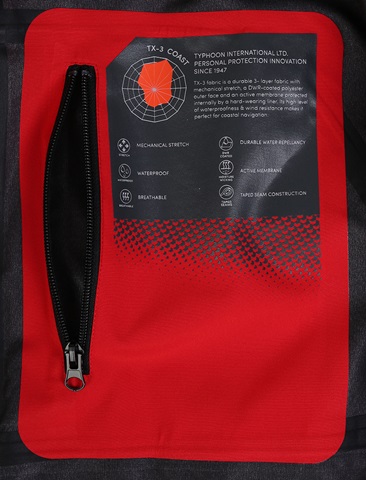 Chaqueta TYPHOON Performance 3L Roja