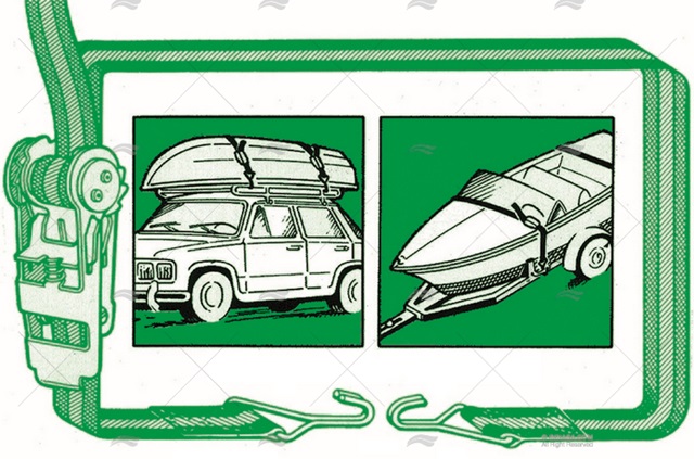 Cincha Carraca 25mm 6m