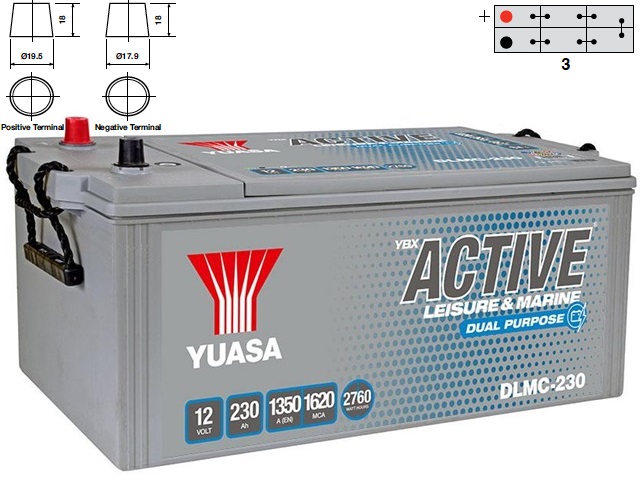 Bateria EFB YUASA DLMC-230