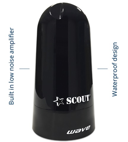 Antena TV SCOUT Wave Negra