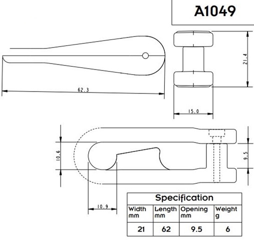 Grillete Vela ALLEN HA1049