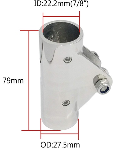 Bisagra Tubos Inox Tornillo