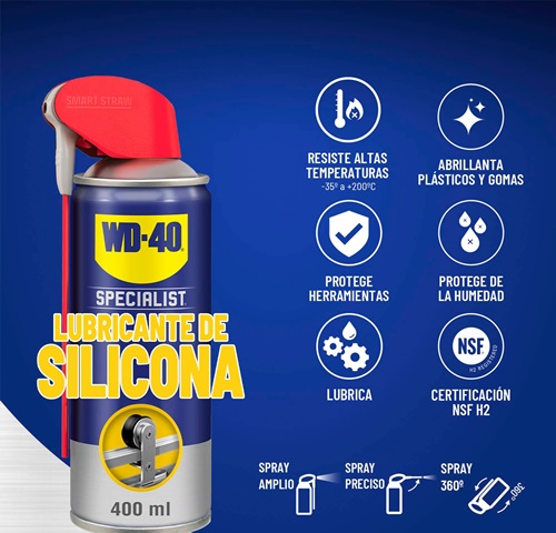Lubricante WD-40 Silicona 400ml