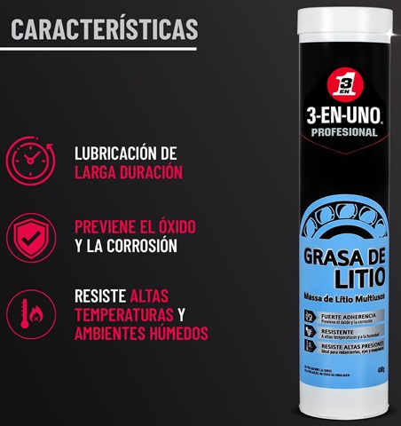 Grasa 3-en-1 Litio 400gr