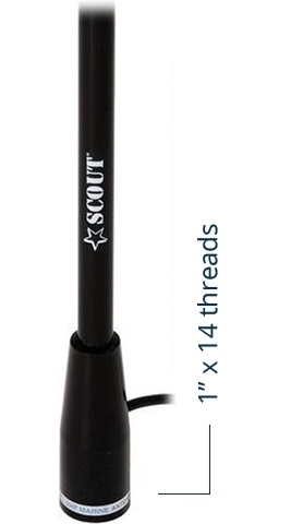 Antena VHF SCOUT KS-22 Black Edition