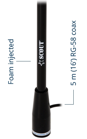 Antena VHF SCOUT KS-22 Black Edition