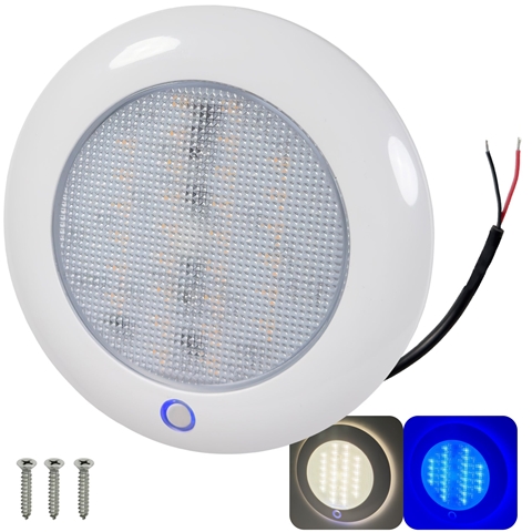 Plafon LED IP65 Blanco/Azul
