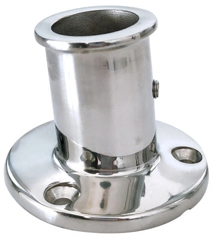 Base Asta Cubierta Inox 25mm