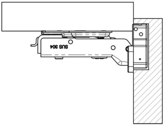 Bisagra Armario Half Overlay